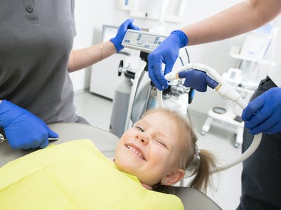 child getting dental sedation