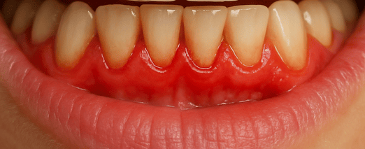 gums with gingivitis illustration of gingivitis